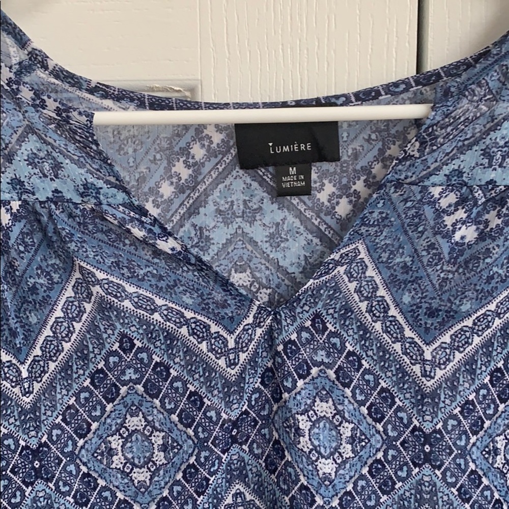 Blue work top - Picture 2 of 2